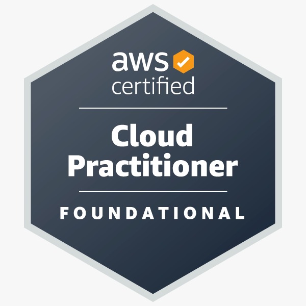 AWS Certified Cloud Practitioner badge